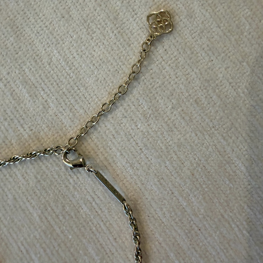 Kendra Scott Rayne Gold and Deep Red Tassel Necklace - Picture 5 of 8